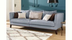 Home affaire Big-Sofa »Kim« mit Holzbeinen und vielen losen Kissen