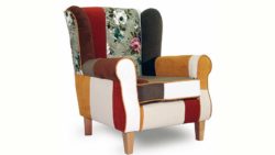INOSIGN Patchwork- Sessel «Angela plus», mit Zierkissen,Bezug in warmen Farben und Blumenmuster