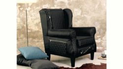 INOSIGN Sessel »Edge«, außergewöhnliches Design, Steppoptik, Reißverschlüsse