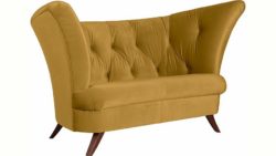 Max Winzer® 2-Sitzer Sofa »Donny« mit Knopfheftung, in geschwungener Form