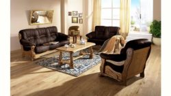 Max Winzer® 3-Sitzer Sofa »Texas«, mit dekorativem Holzgestell, Breite 202 cm