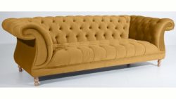 Max Winzer® Chesterfield 3-Sitzer Sofa »Isabelle«, im Retrolook, Breite 260 cm