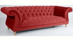 Max Winzer® Chesterfield 3-Sitzer Sofa »Isabelle«, im Retrolook, Breite 260 cm