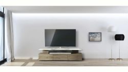 SPECTRAL TV-Lowboard »just-racks JRM1650« mit schwebender Glasplatte, Breite 165 cm