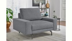 hülsta sofa Sessel »hs.450« wahlweise in Stoff oder Leder, mit kubischer Armlehne