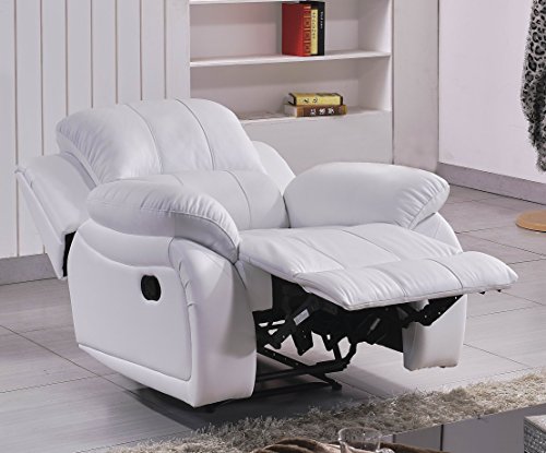 Leder Fernseh Sofa-Sessel Relaxsessel Fernsehsessel mit Schlaffunktion 5129-1-W