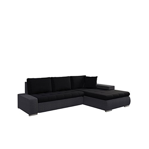 Mirjan24  Elegante Sofa Orkan Mini mit Schlaffunktion und Bettfunktion, Eckcouch Ecksofa mit Bettkasten, Couch L-Sofa Große Farbauswahl, Beste Qualität