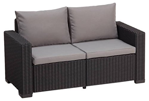 Allibert Lounge Sofa California 2-Sitzer, graphit/panama cool grey