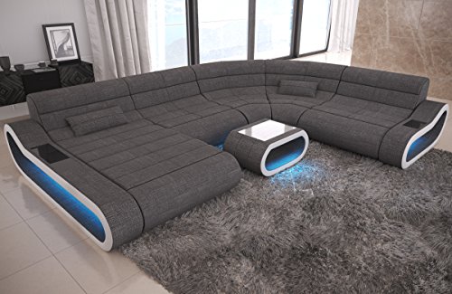 Big Sofa Concept U Form Stoff Mix XXL