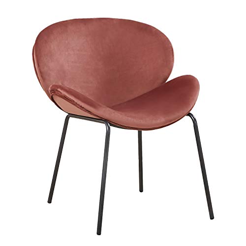 H.J WeDoo 2er Set Esszimmerstühle Samt Stühle Küchenstühle Schöne Form Bequeme Stühle mit stabilen Metallbeinen für Esszimmer