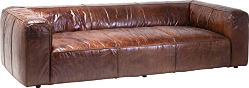 Kare Design Polstersofa Cubetto 3sitzer Couch, XXL Polstercouch, großes, modernes 2er/3er Loungesofa, Braun (H/B/T) 67x259x110cm