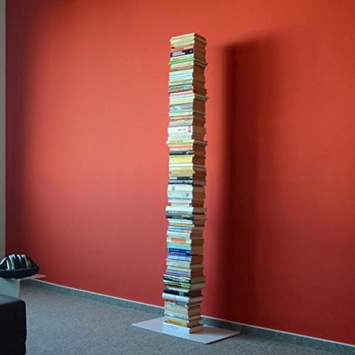 Radius Design booksbaum Single Stand Gross weiß, 3tlg. Best.aus: Halterung + Fuß + Einlegeböden [W]