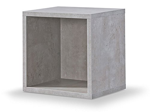 Regal Beton, Regalwürfel, Cube Beton, Click System: Keine Schrauben und Dübel