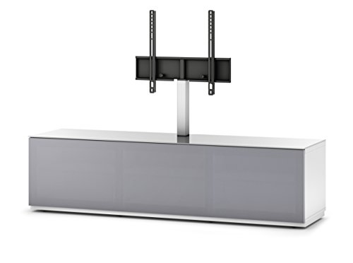 Sonorous STD 261T-WHT-GRY-BS Studio TV-Lowboard für 177,8 cm (70 Zoll) Fernseher weiß/grau