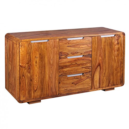 KADIMA DESIGN Sideboard Sheesham Massivholz Kommode 145 x 45 cm