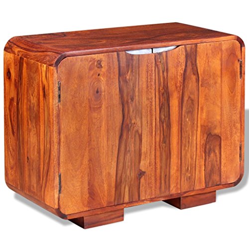 lingjiushopping Sideboard massiv Sheesham Holz 75 x 35 x 60 cm Material: massives Sheesham Holz mit Honig Finish Maße: 75 x 35 x 60 cm (B x T x H)