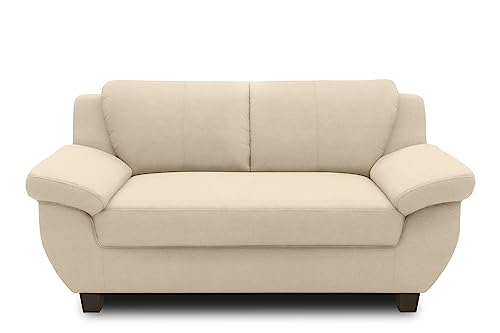 DOMO. collection 2 Sitzer, Sofa, 2er Couch, Garnitur, 3-2-1, beige, 159 cm