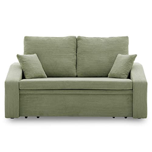 Sofa Dorma mit schlaffunktion, einfacher Aufbau, modernes Design, polstermöbel. Schlafcouch zum Wohnzimmer. Widerstandsfähiges, Minimalistisches Design (POSO 047)